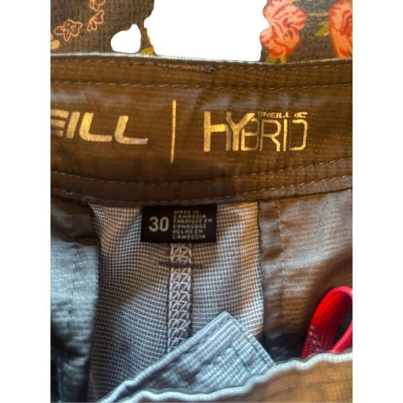 O'neill Hybrid Mens Gray Active Stretch Board Shorts Size 30 - Picture 6 of 13